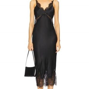 Elegant Black Lace Slip Dress